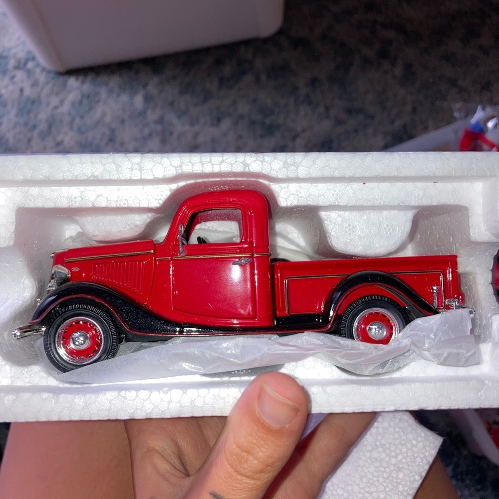 Red Die-Cast Model Truck